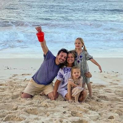 Nancy Juvonen with husband Jimmy Fallon and daughters holidaying in Bahamas